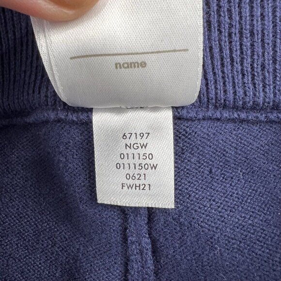 Hanna Andersson Tannenbaum Sweater Leggings In Navy - Picture 9 of 9